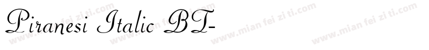 Piranesi Italic BT字体转换